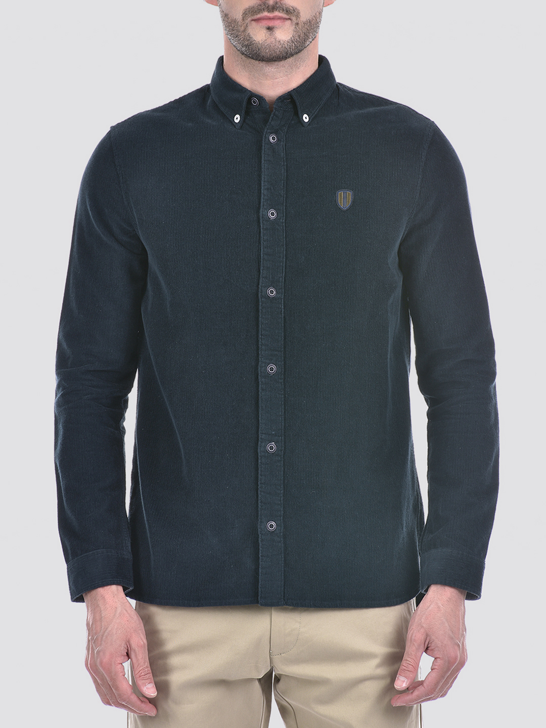Numero Uno Men Solid Dark Blue Shirt
